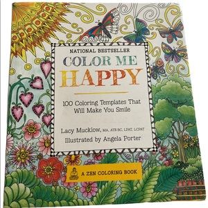 NWT Color Me Happy Zen Coloring Book